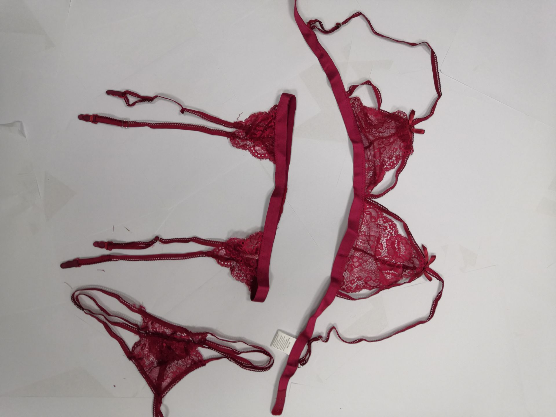 Sheer Lace Strappy Bra and Garter Belt Set with Thong 21 O1CN01Kw64nx28n3mnu8bwX 3573497976 0 cib