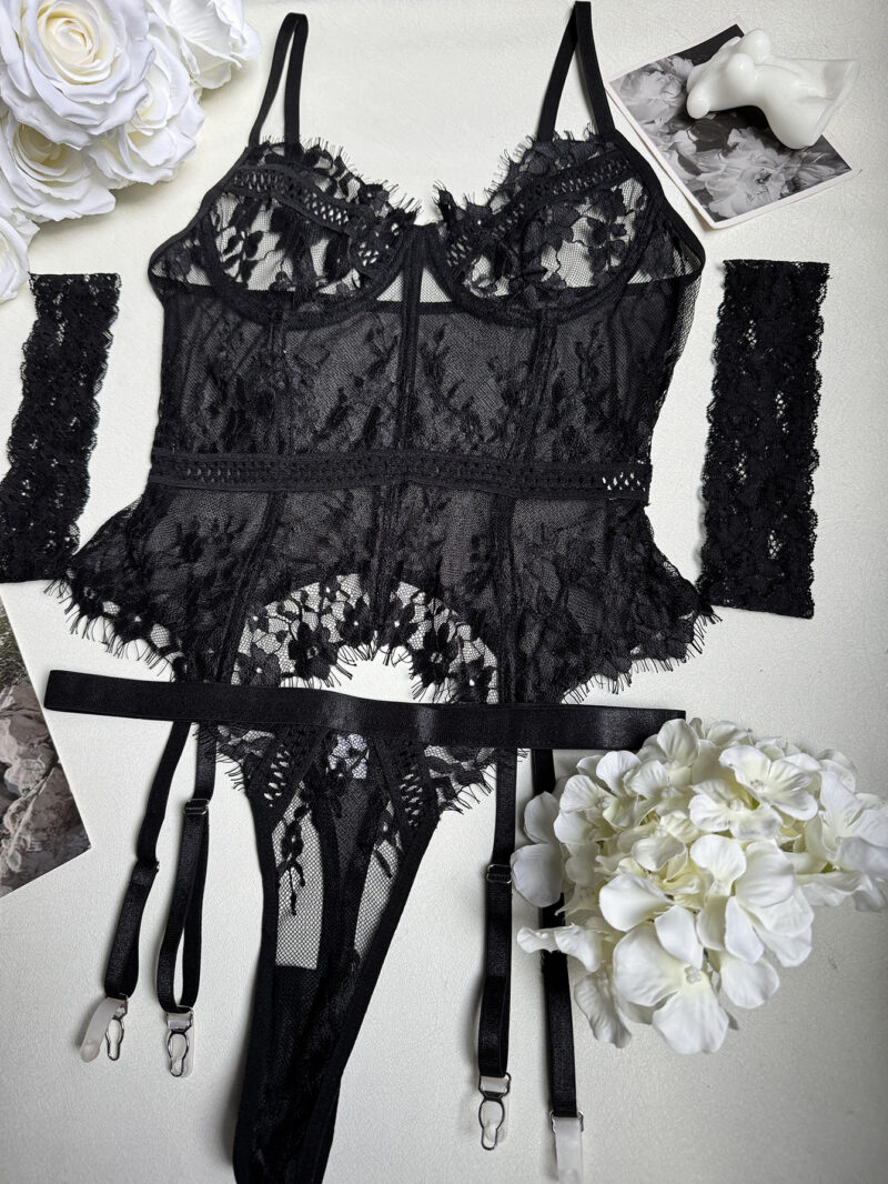 Lace Bodysuit Jumpsuit Sexy Lingerie - Image 6